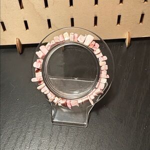 Handcrafted natural pink opal chip beaded bracelet